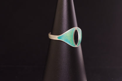 Opaline Enamel Cat Eye Ring