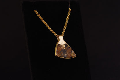 Rutile Quartz Necklace in 22 Karat Gold